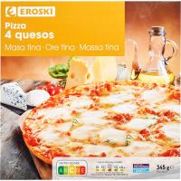 Pizza 5 quesos EROSKI, caja 345 g Pizza 5 quesos EROSKI, caja 345 g