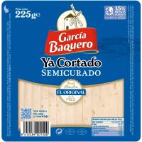 Queso semicurado mezcla G. BAQUERO, cuña cortada 225 g Queso semicurado mezcla G. BAQUERO, cuña cortada 225 g