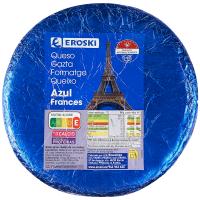 Formatge blau EROSKI, al tall, compra mínima 250 g