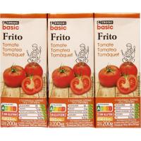 Tomate frito EROSKI BASIC, pack 3x200 g Tomate frito EROSKI BASIC, pack 3x200 g