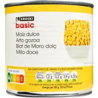 Maíz dulce EROSKI BASIC, lata 285 g Maíz dulce EROSKI BASIC, lata 285 g