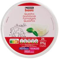 Queso fundido EROSKI basic, 24 porciones, caja 375 g Queso fundido EROSKI basic, 24 porciones, caja 375 g