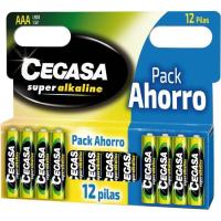 Pila super alcalina LR03 (AAA) CEGASA, pack 12 uds Pila super alcalina LR03 (AAA) CEGASA, pack 12 uds