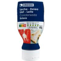 Llet condensada EROSKI, dosificador 450 g Llet condensada EROSKI, dosificador 450 g