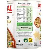 Fabes amb cloïsses LITORAL, lata 440 g