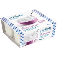 Yogur desnatado natural LA FAGEDA, pack 4x125 g Yogur desnatado natural LA FAGEDA, pack 4x125 g