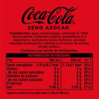 Refresco de cola COCA COLA Zero, pack 4x2 litros